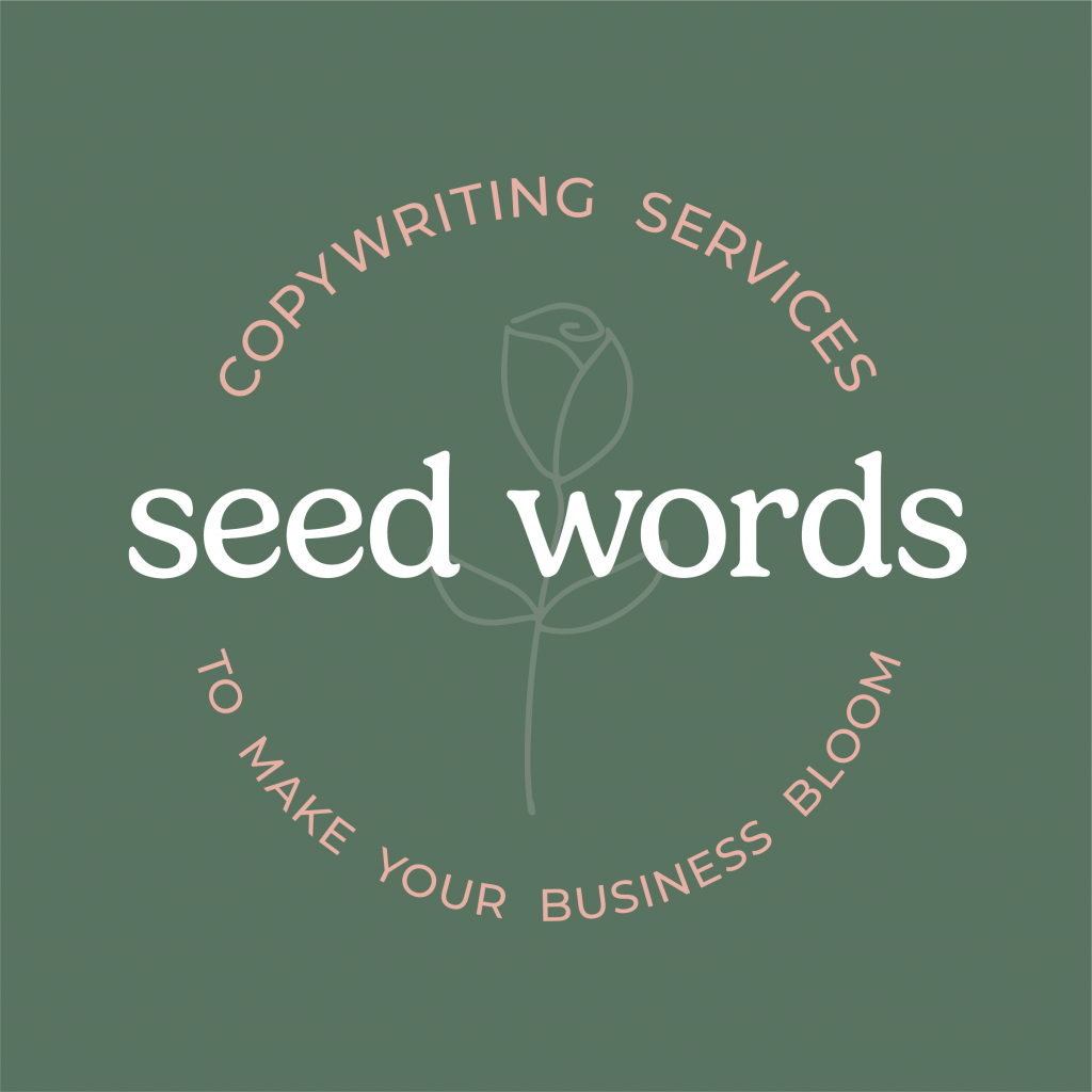 Logo for seed words - copywriting services to make your business bloom